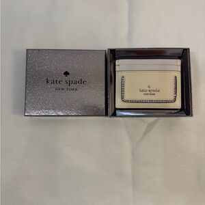 Kate Spade Cream Leather Card Case